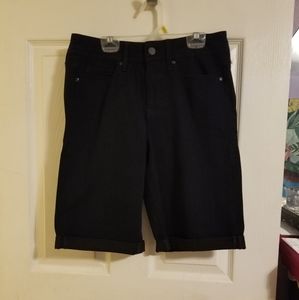 Curves 360 By NYDJ  Women's Denim Bermuda Shaping Shorts